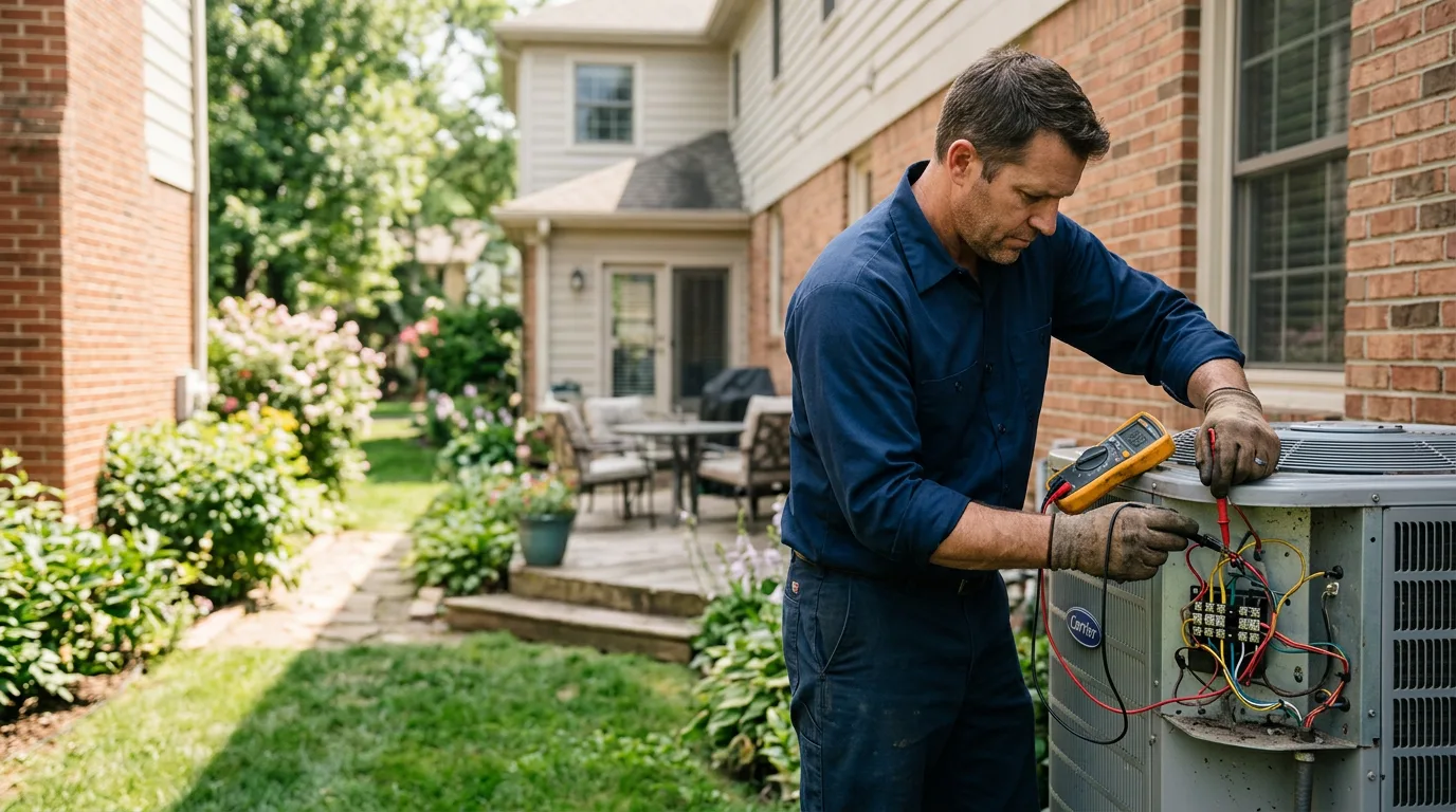 HVAC technician working near Columbus, OH